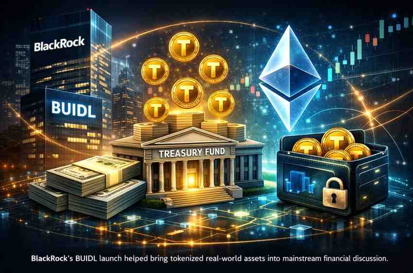Blockchain tokens representing real world assets like bonds and funds