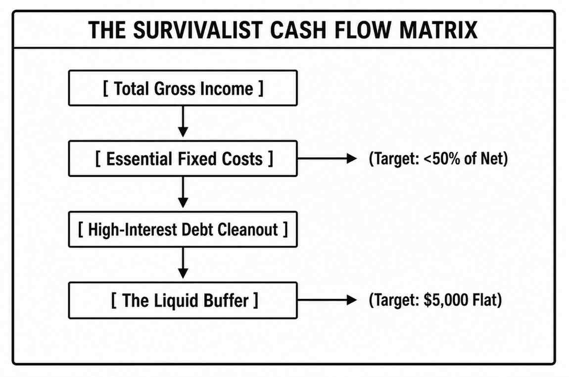 Survivalist Cash Flow Matrix Diagram